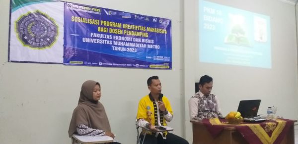 Sosialisasi Program Kreatifitas Mahasiswa bagi Dosen Pendamping Fakultas Ekonomi dan Bisnis
