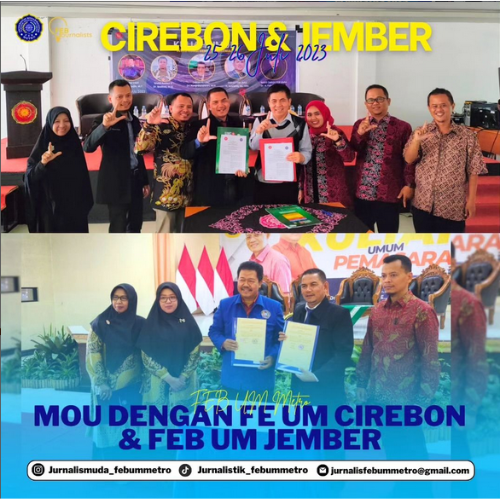 Fakultas Ekonomi dan Bisnis UM Metro adakan MOU dengan UM Cirebon dan UM Jember