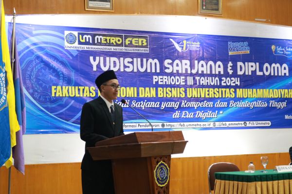 Dekan FEB UM Metro sahkan Lulusan Sarjana dan Diploma - III  pada Yudisium III Tahun 2024