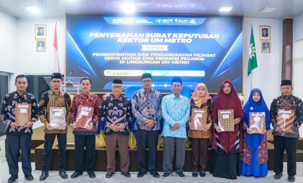 Menyesuaikan STATUTA UM Metro Tetapkan Wakil Dekan 1 dan Wakil Dekan 2 FEB UM Metro