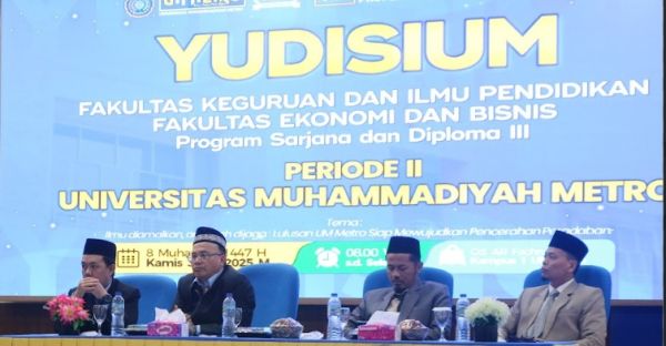 Yudisium Periode II UM Metro: Mahasiswa dari FKIP dan FEB Siap Lanjut ke Dunia Profesional