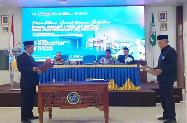 Rektor UM Metro Lantik WD I FEB, Tegaskan Jabatan adalah sebagai Amanah