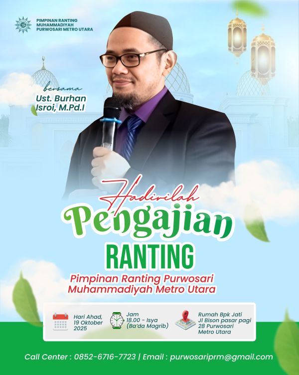 Spirit Dakwah dan Akademik: Dosen FEB UM Metro Fasilitasi Pengajian Tarjih PRM Purwosari Metro Utara