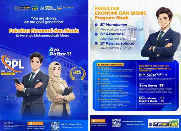 Fakultas Ekonomi dan Bisnis Universitas Muhammadiyah Metro : Fakultas Ekonom Brilliant