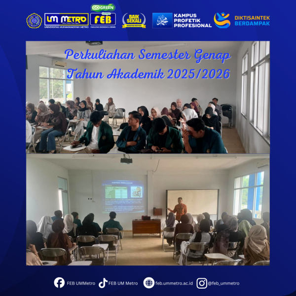 FEB UM Metro Resmi Memulai Perkuliahan Semester Genap TA 2025/2026