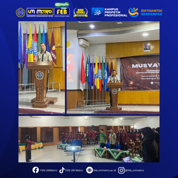 Dekan FEB UM Metro Buka Musyawarah PK IMM, Momentum Regenerasi dan Penguatan Organisasi Mahasiswa