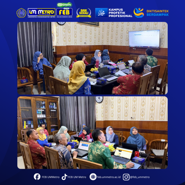 Tim Akreditasi S1 Manajemen FEB UM Metro Koordinasi Progres Re-Akreditasi, Masuki Tahap Entry Data LAMEMBA