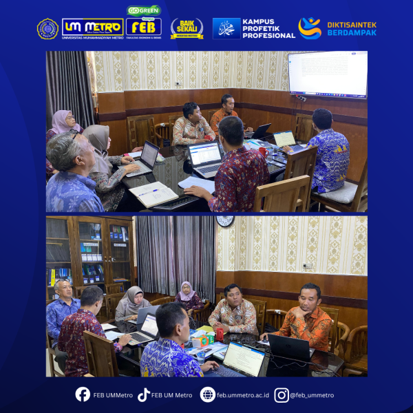 FEB UM Metro Perkuat Kesiapan Re-Akreditasi Melalui Evaluasi Kinerja Kepala Laboratorium