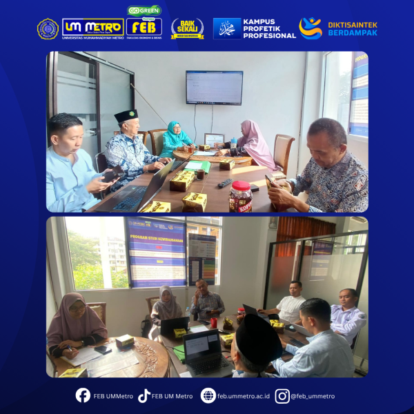 FEB UM Metro Gelar Rapat Rutin Bulanan Bahas Akreditasi, Kuliah Lapangan MoU/MoA dan AFEB 2026