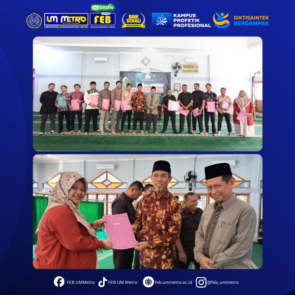 Bekerja dengan Integritas, Berbuah Penghargaan: Staf FEB UM Metro Terima SK Kenaikan Berkala