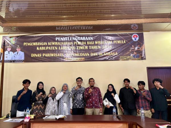 Dosen FEB UM Metro Jadi Narasumber Pelatihan Kewirausahaan Pemuda Lampung Timur, Dorong UMKM Go Digital