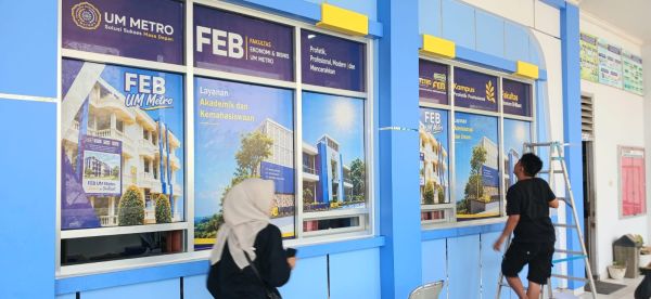 FEB UM Metro Percantik Front Office, Sambut Mahasiswa Baru dengan Wajah Kampus yang Lebih Representatif