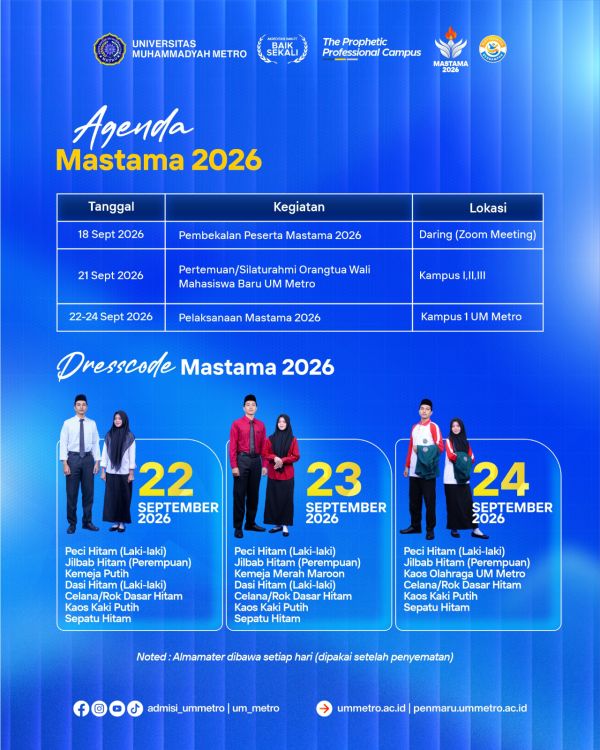 KEGIATAN MASTAMA DAN KULIAH PERDANA FEB UM METRO TA 2026/2027
